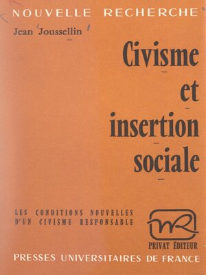 cover image of Civisme et insertion sociale